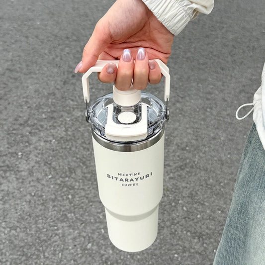 600/900ML Thermal Bottle with Magnetic Lid | Double-Walled Vacuum Insulated | Wide Handle | For Outdoors and Travel