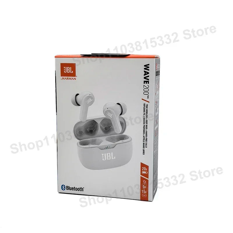 Auriculares Bluetooth Inalámbricos JBL Wave 200TWS | TWS In-Ear | Deportivos | Con Micrófono | Bluetooth 5.0