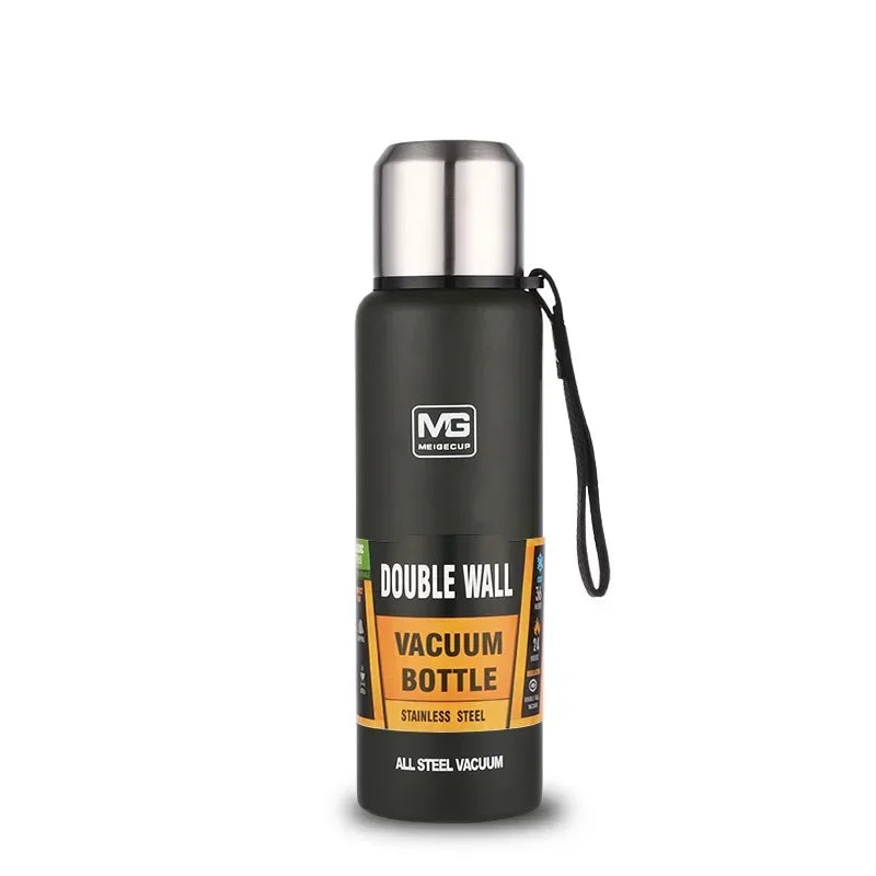 Termo UPORS Gran Capacidad | Acero Inoxidable con Soga | 500/700/1000/1500ml | Para Exterior y Viajes