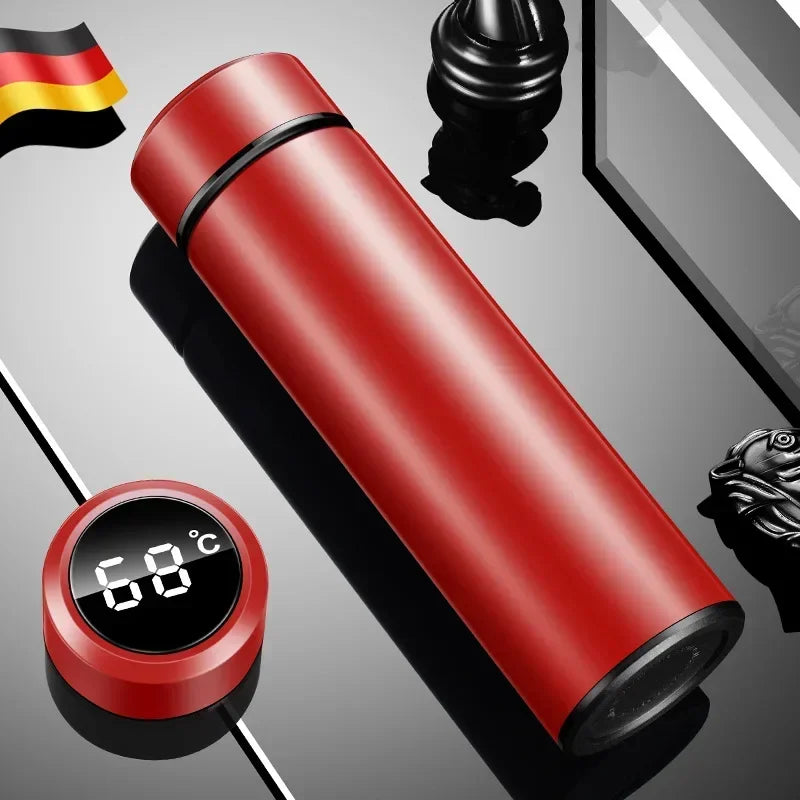 Termo con Display de Temperatura Inteligente | Acero Inoxidable 304 | 500ml | Conserva Calor 12-24hs
