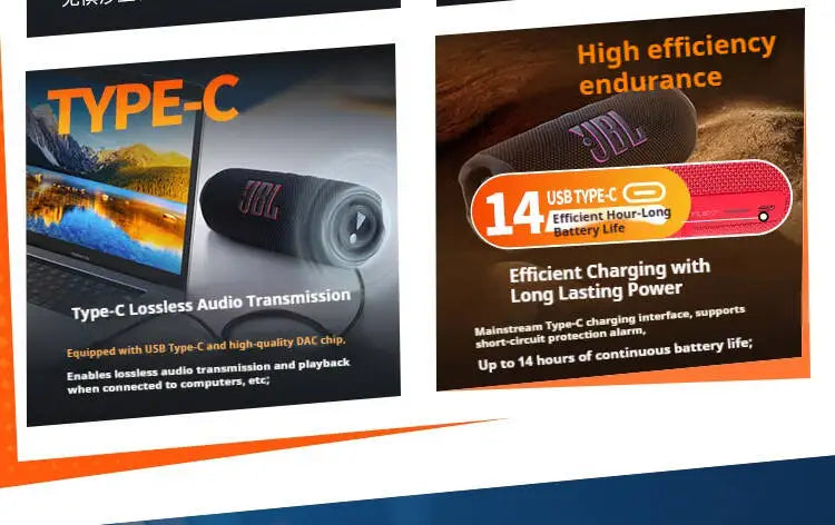 Parlante Portátil JBL Charge 6 / Flip 7 Caleidoscopio Mini | Para Ciclismo y Picnic | Sonido Estéreo