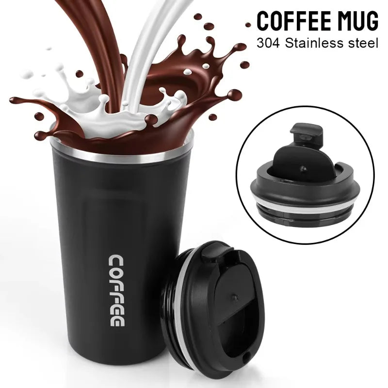 Taza Térmica para Auto | Acero Inoxidable, Tapa Hermética | Mantiene Calor y Frío por Horas
