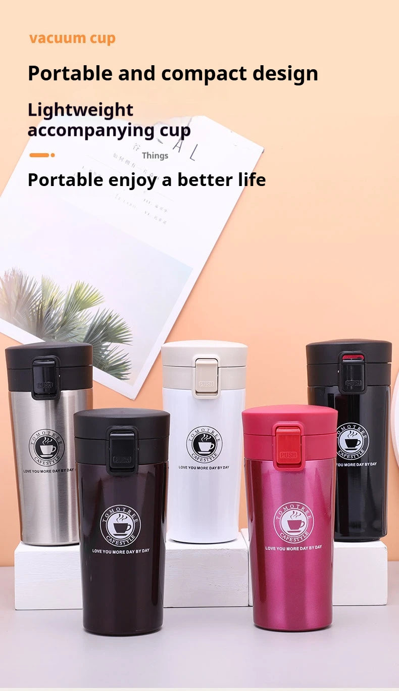 Taza Térmica 380/510ML Acero Inoxidable | Mantiene Calor y Frío | Para Auto y Deportes al Aire Libre