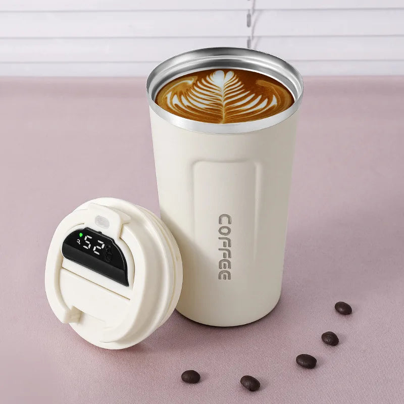 Taza Térmica para Auto | Acero Inoxidable, Tapa Hermética | Mantiene Calor y Frío por Horas
