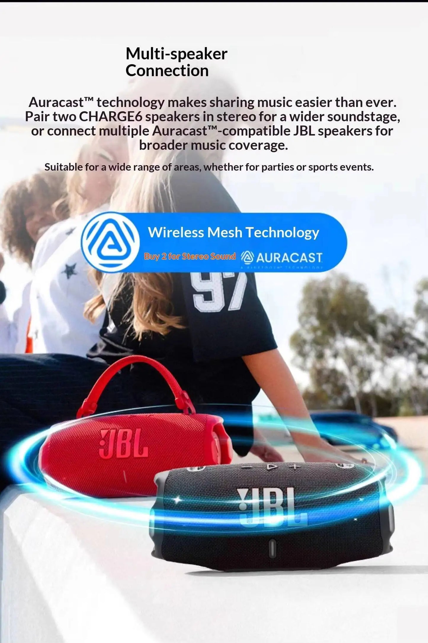 Parlante Portátil JBL Charge 6 / Flip 7 Caleidoscopio | Sintonía Profesional | Sonido Original Puro | Exterior