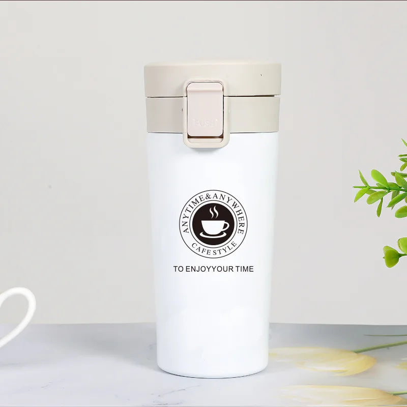 Taza Térmica 380/510ML Acero Inoxidable | Mantiene Calor y Frío | Para Auto y Deportes al Aire Libre