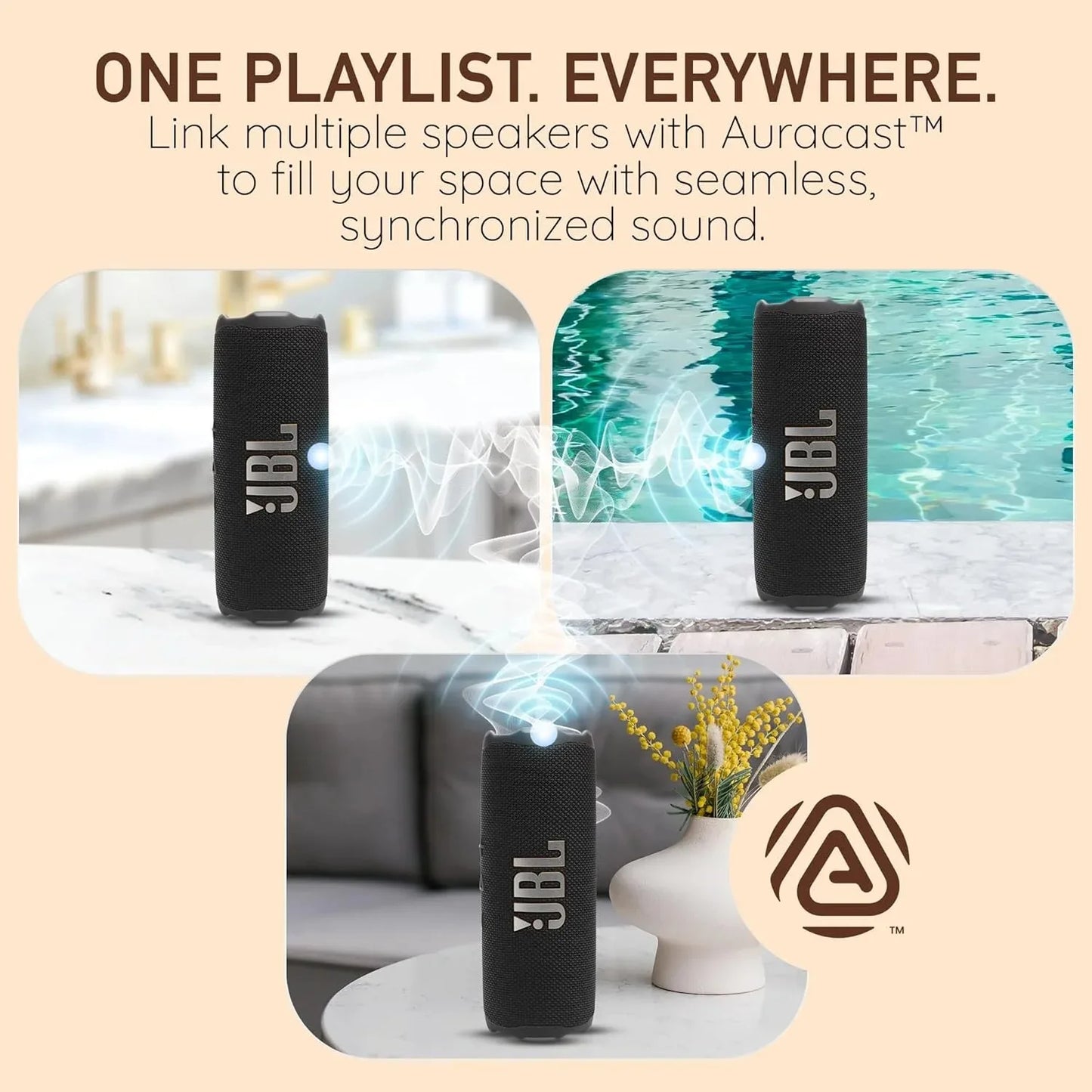 Parlante Bluetooth Portátil JBL Flip 7 | IP68 Resistente al Agua | 14hs de Reproducción | Sonido Estéreo