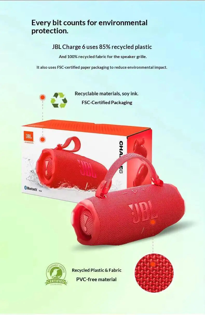 Parlante Bluetooth Portátil JBL Charge 6 / Flip 7 Caleidoscopio | Éxito Global | Sonido Estéreo | Exterior