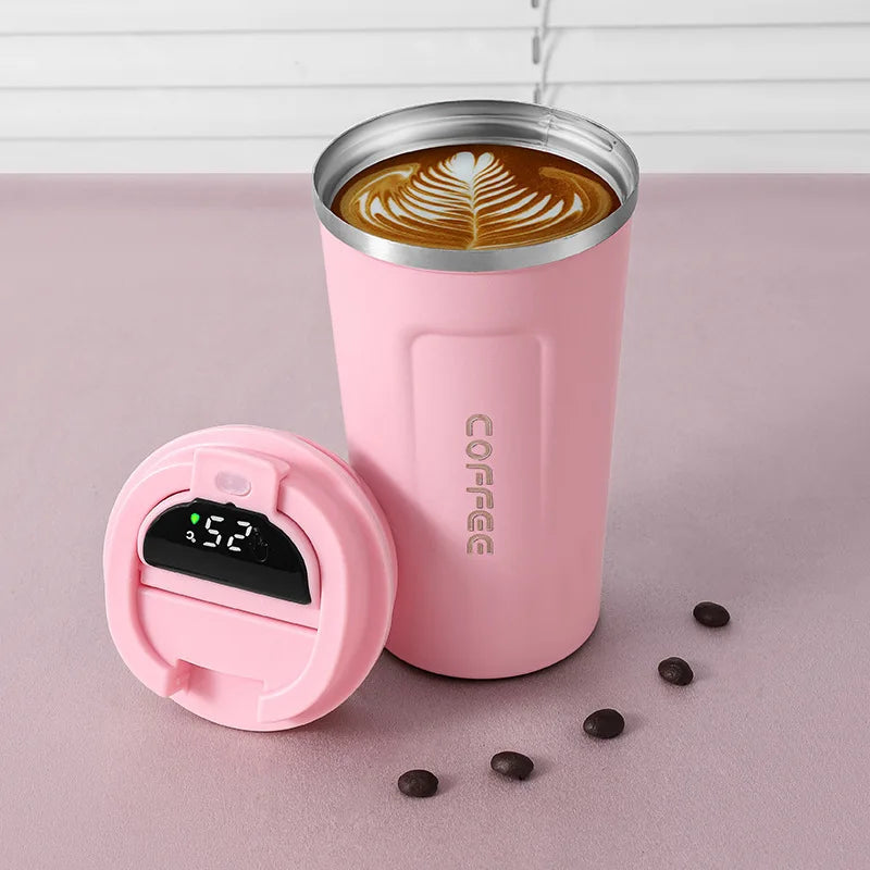 Taza Térmica para Auto | Acero Inoxidable, Tapa Hermética | Mantiene Calor y Frío por Horas