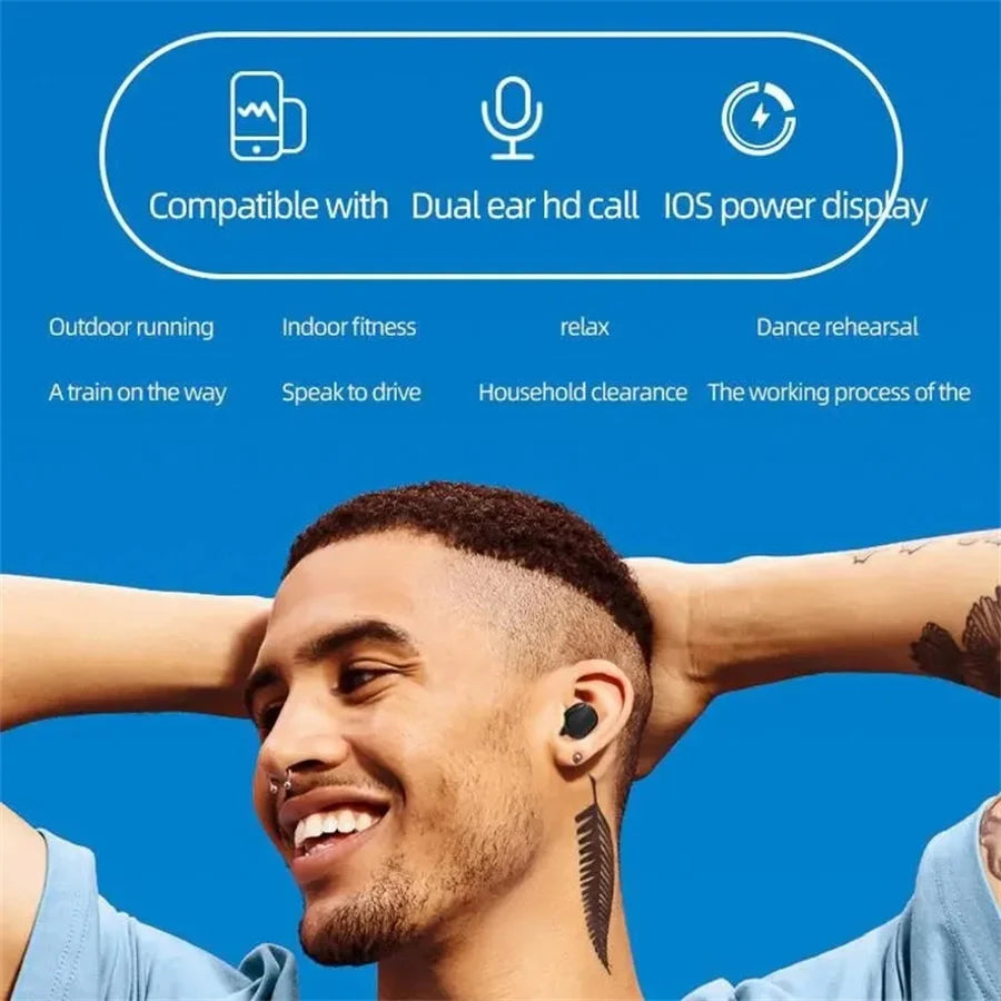 Auriculares Bluetooth Inalámbricos TWS A6S | Display LED | Táctiles | Estéreo HiFi | Para Xiaomi y Huawei