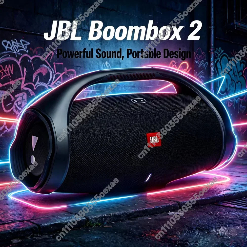 Parlante Bluetooth Portátil JBL Boombox 2 Ares II | IPX7 | Sonido Potente | Para Fiestas y Exterior