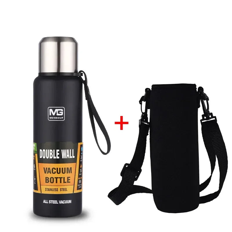 Termo UPORS Gran Capacidad | Acero Inoxidable con Soga | 500/700/1000/1500ml | Para Exterior y Viajes