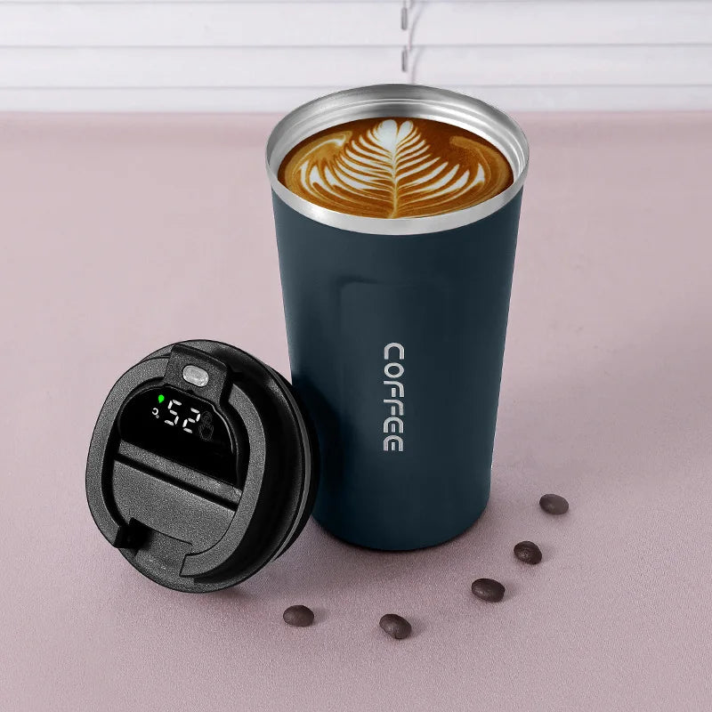 Taza Térmica para Auto | Acero Inoxidable, Tapa Hermética | Mantiene Calor y Frío por Horas