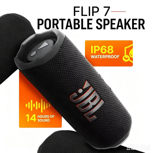 JBL Flip 7 Portable Bluetooth Speaker | IP68 Waterproof | 14 Hours Playtime | Stereo Sound