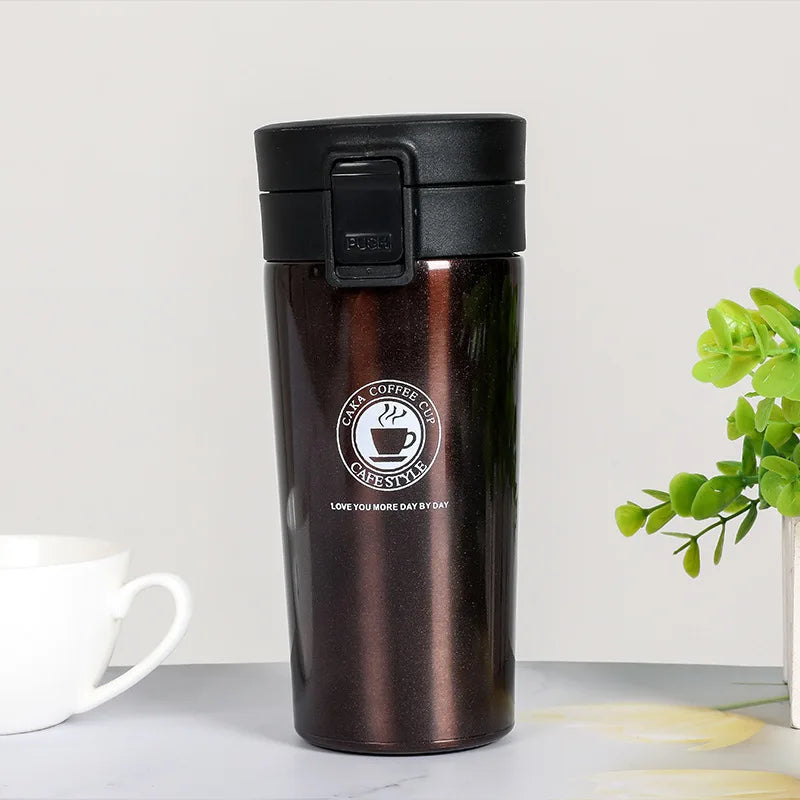 Taza Térmica 380/510ML Acero Inoxidable | Mantiene Calor y Frío | Para Auto y Deportes al Aire Libre