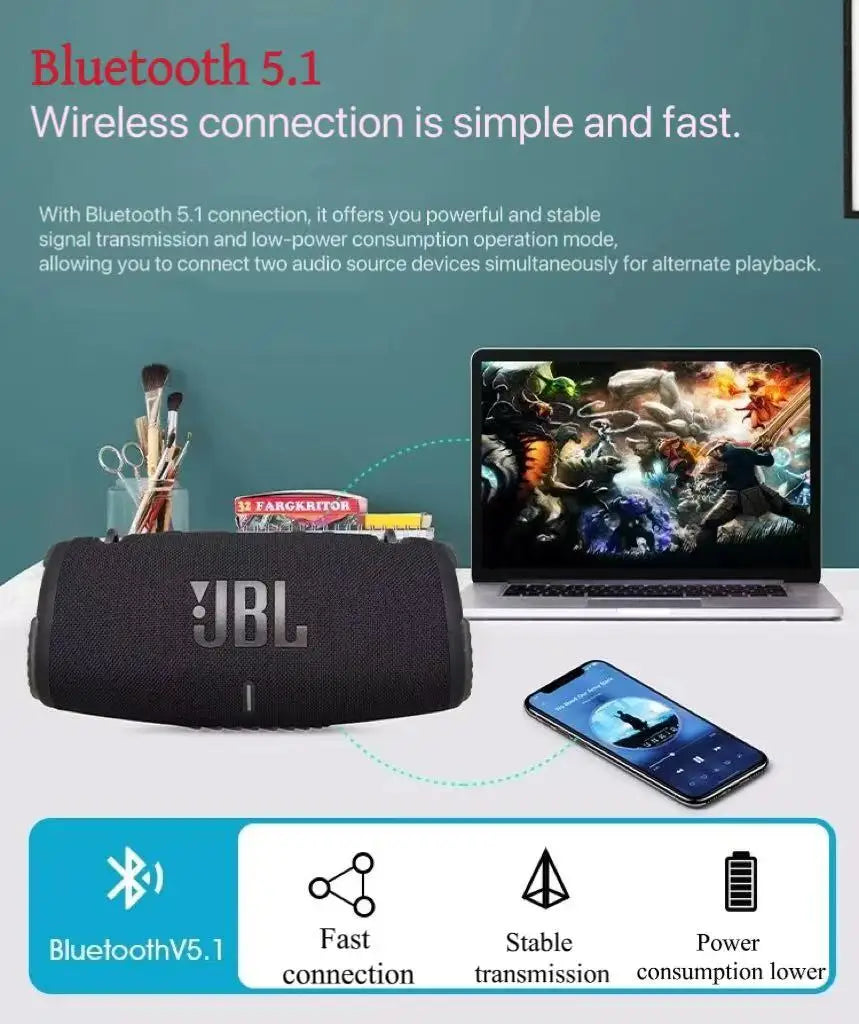 Parlante Bluetooth Portátil JBL Xtreme 3 | IP67 Resistente al Agua y Polvo | Subwoofer | Alta Potencia