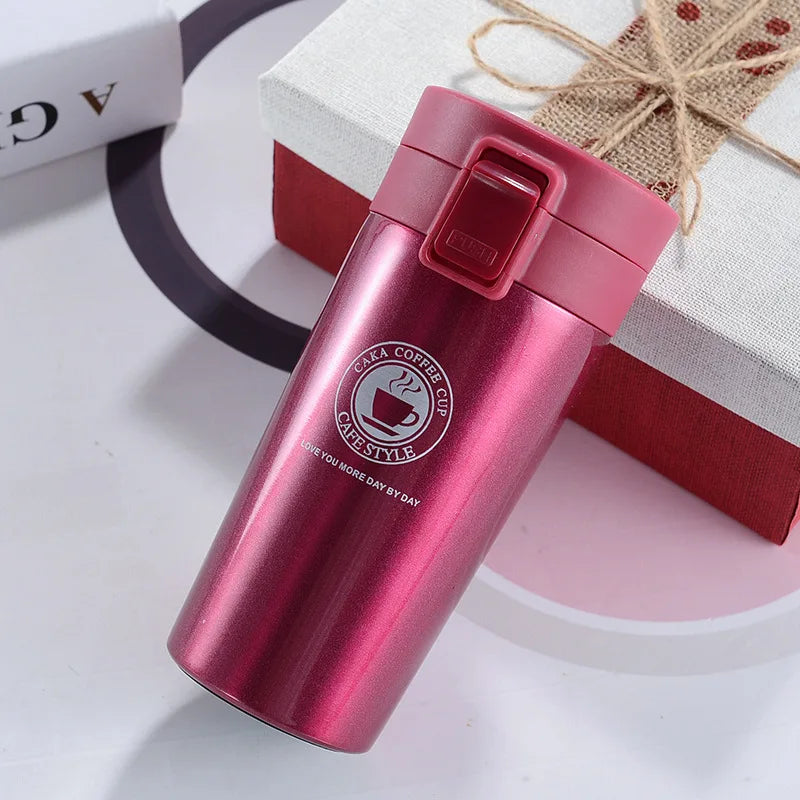 Taza Térmica 380/510ML Acero Inoxidable | Mantiene Calor y Frío | Para Auto y Deportes al Aire Libre