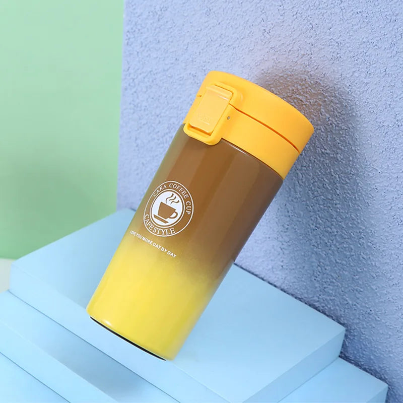 Taza Térmica 380/510ML Acero Inoxidable | Mantiene Calor y Frío | Para Auto y Deportes al Aire Libre