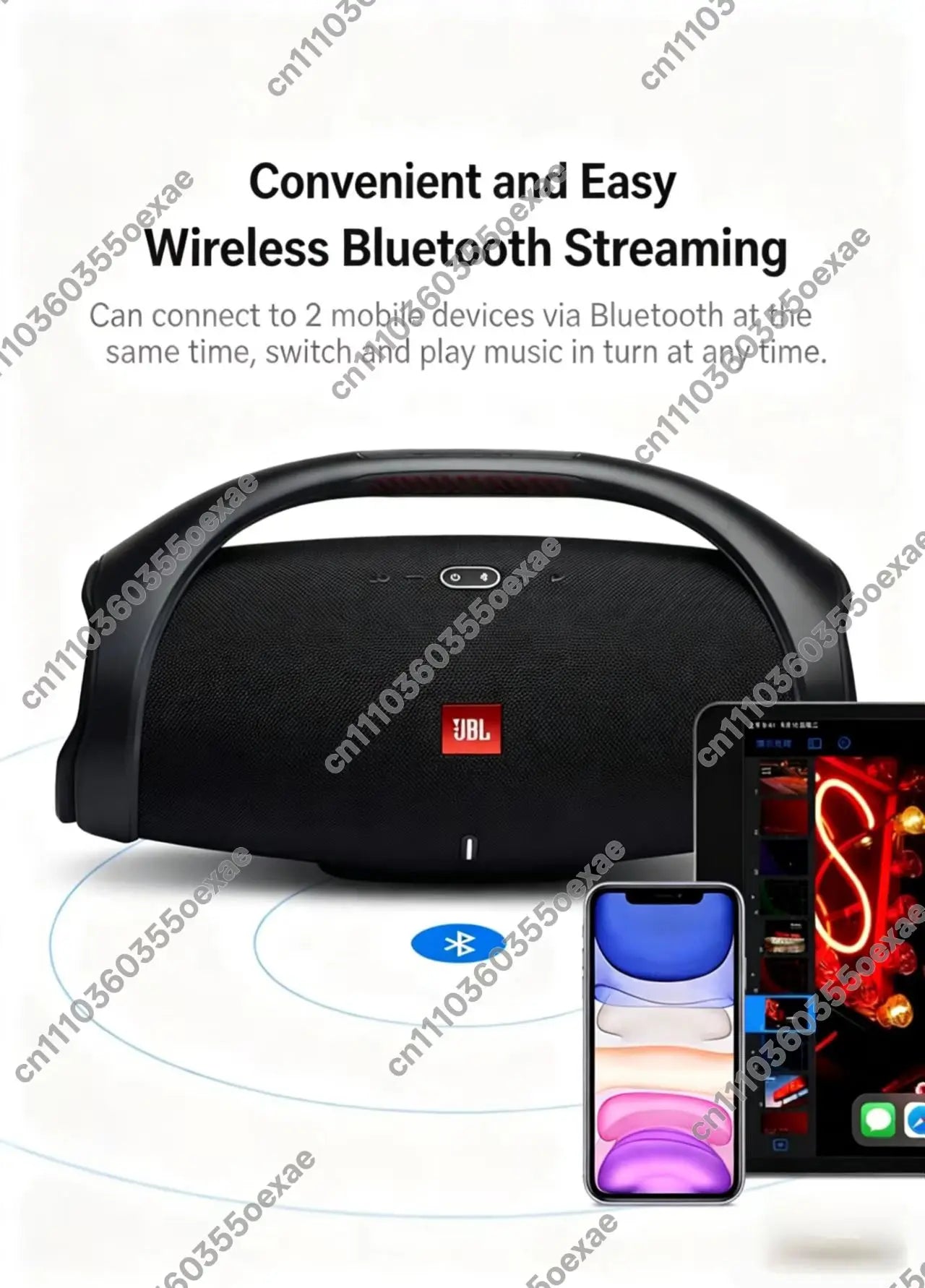 Parlante Bluetooth Portátil JBL Boombox 2 Ares II | IPX7 | Sonido Potente | Para Fiestas y Exterior