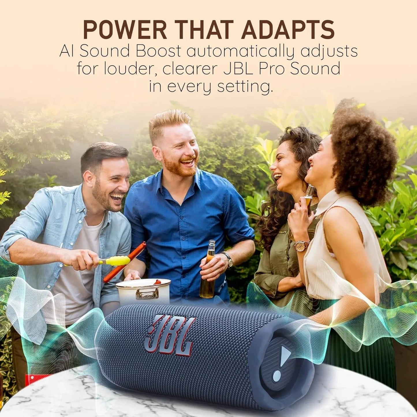 Parlante Bluetooth Portátil JBL Flip 7 | IP68 Resistente al Agua | 14hs de Reproducción | Sonido Estéreo