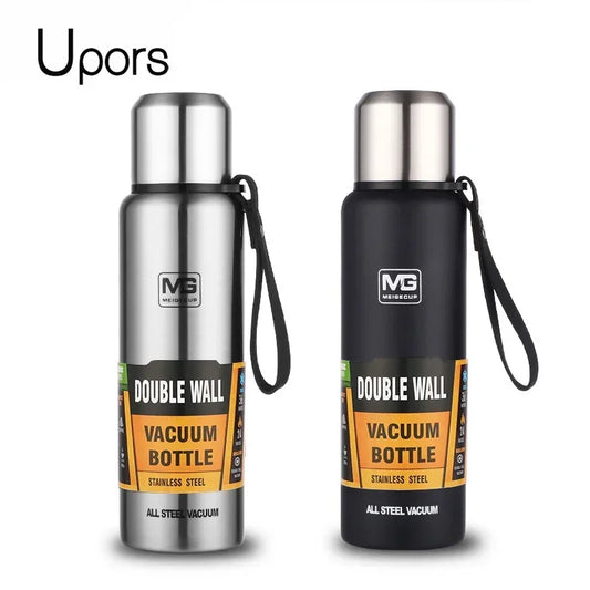 Termo UPORS Gran Capacidad | Acero Inoxidable con Soga | 500/700/1000/1500ml | Para Exterior y Viajes