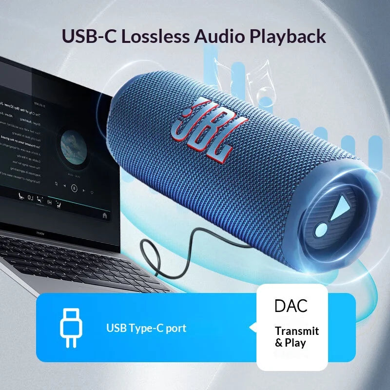 Parlante Bluetooth Inalámbrico JBL Flip 7 Caleidoscopio 7ª Gen | Resistente al Agua y Polvo | Para Ciclismo y Exterior