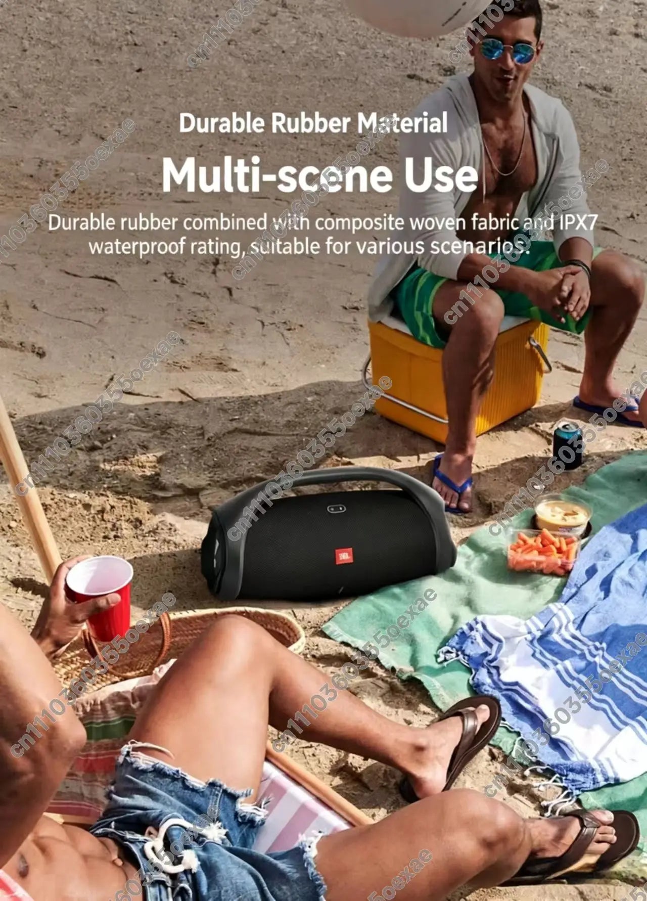 Parlante Bluetooth Portátil JBL Boombox 2 Ares II | IPX7 | Sonido Potente | Para Fiestas y Exterior