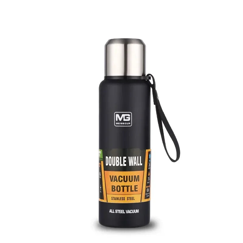 Termo UPORS Gran Capacidad | Acero Inoxidable con Soga | 500/700/1000/1500ml | Para Exterior y Viajes