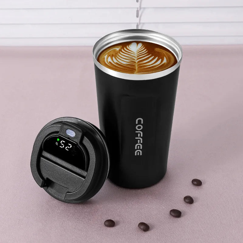 Taza Térmica para Auto | Acero Inoxidable, Tapa Hermética | Mantiene Calor y Frío por Horas