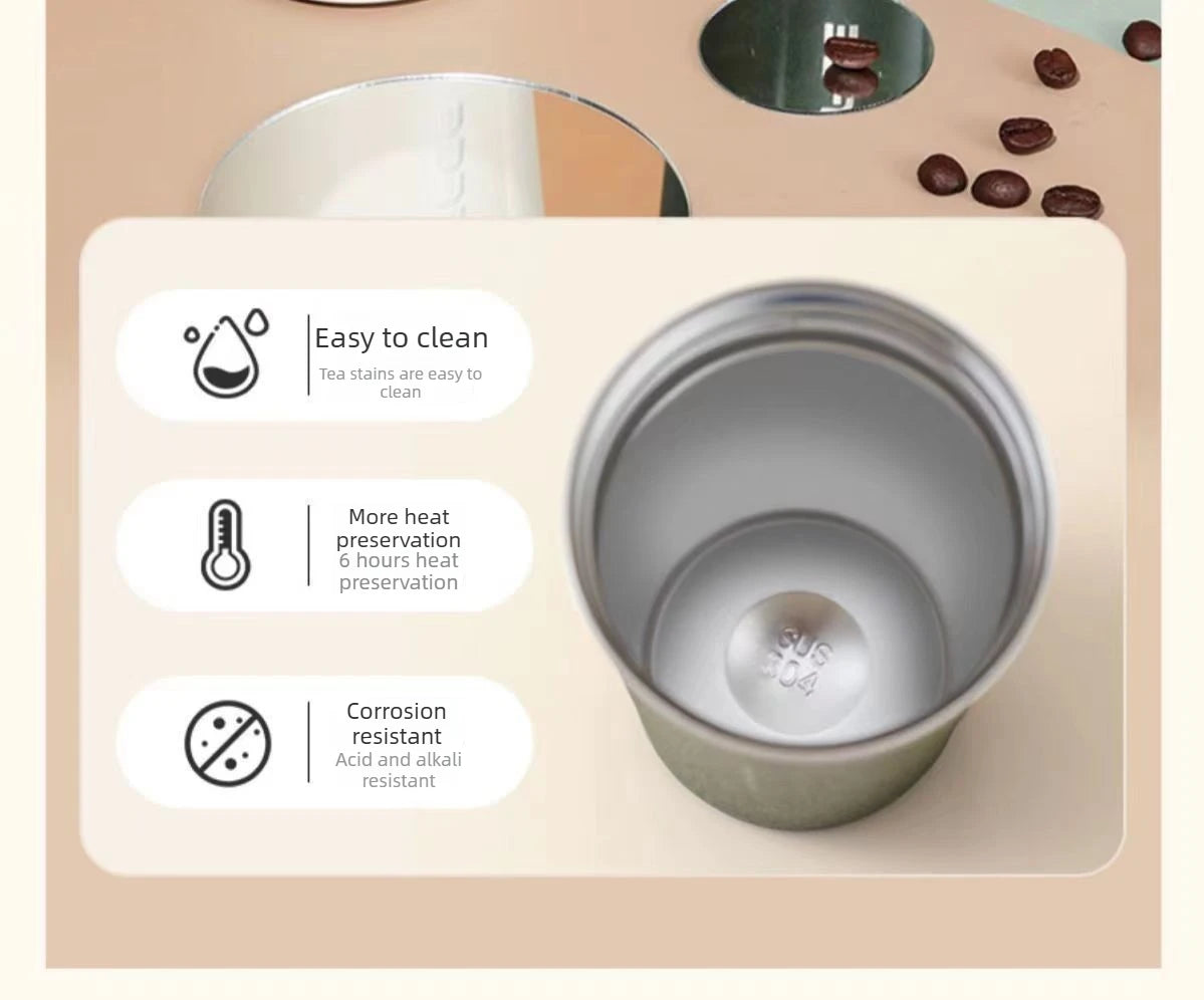 Taza Térmica para Auto | Acero Inoxidable, Tapa Hermética | Mantiene Calor y Frío por Horas