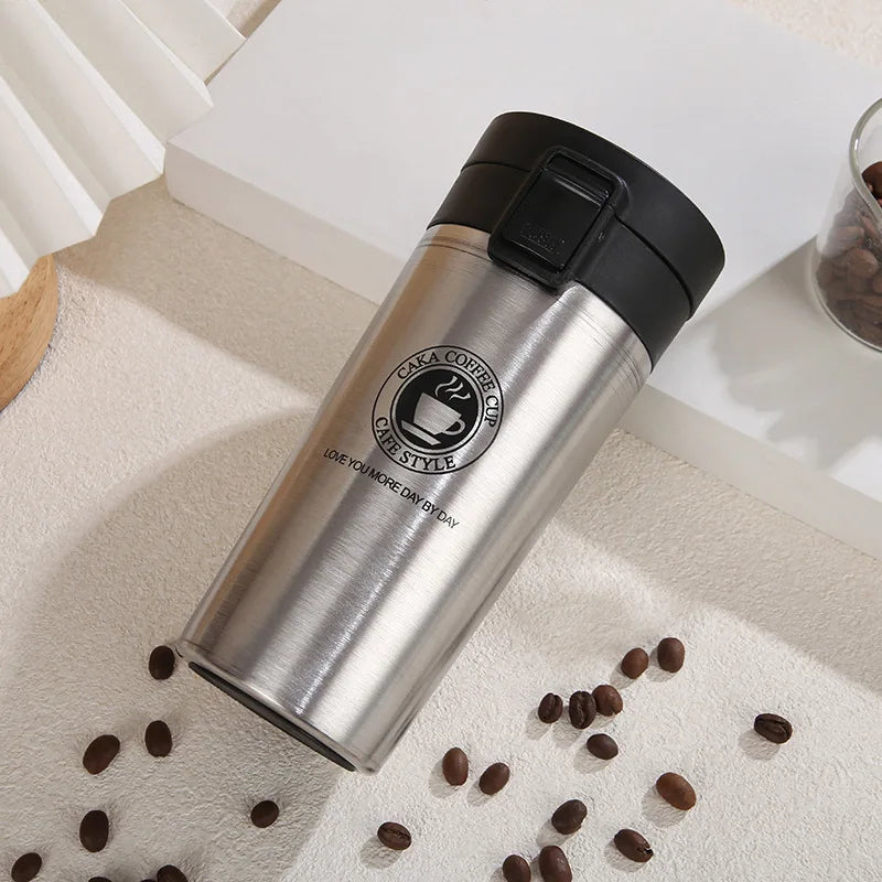 Taza Térmica 380/510ML Acero Inoxidable | Mantiene Calor y Frío | Para Auto y Deportes al Aire Libre
