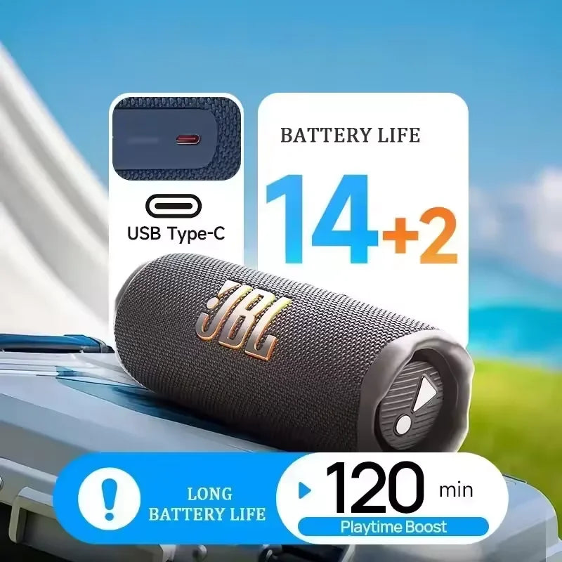 Parlante Bluetooth Portátil JBL Flip 7 | Sonido HiFi Estéreo | IP68 Resistente al Agua | Bajos Potentes