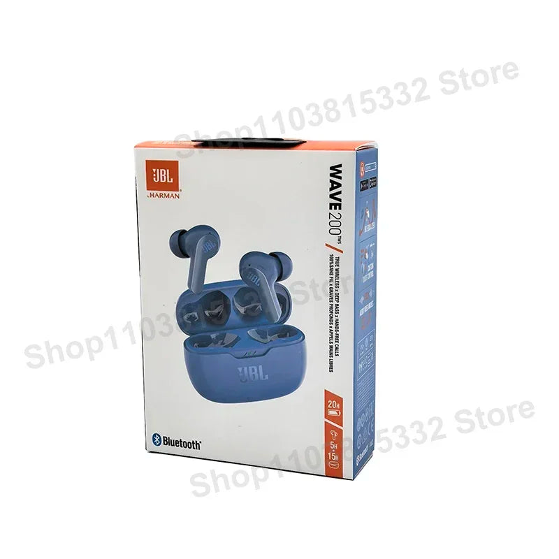 Auriculares Bluetooth Inalámbricos JBL Wave 200TWS | TWS In-Ear | Deportivos | Con Micrófono | Bluetooth 5.0