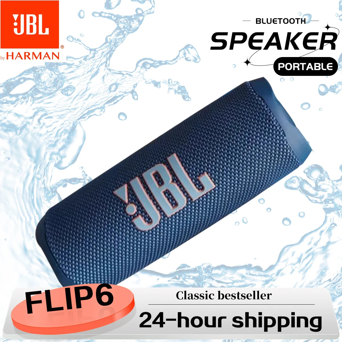 Parlante Bluetooth Portátil JBL Flip 6 | Resistente al Agua | Sonido Potente | Tweeters Independientes