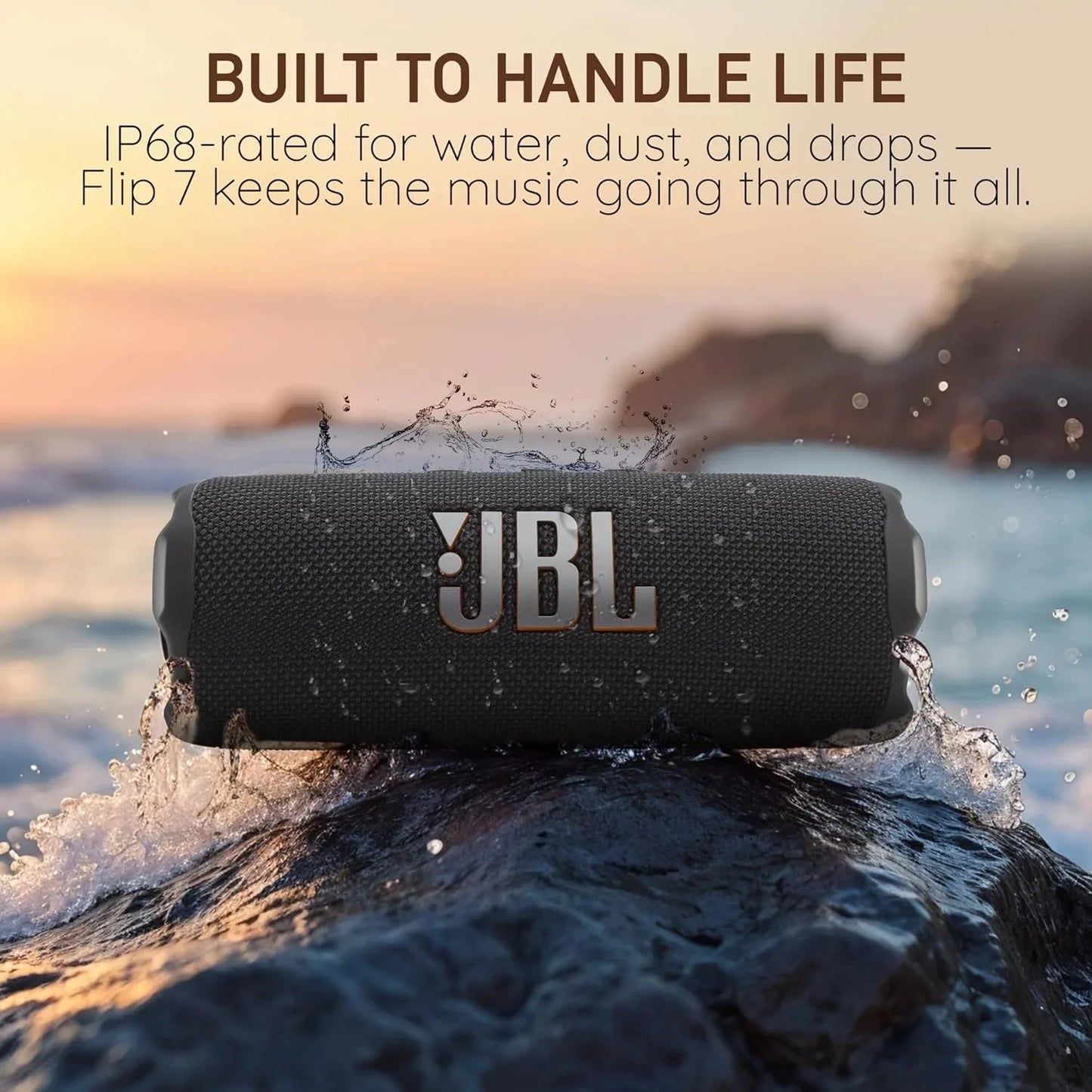 Parlante Bluetooth Portátil JBL Flip 7 | IP68 Resistente al Agua | 14hs de Reproducción | Sonido Estéreo