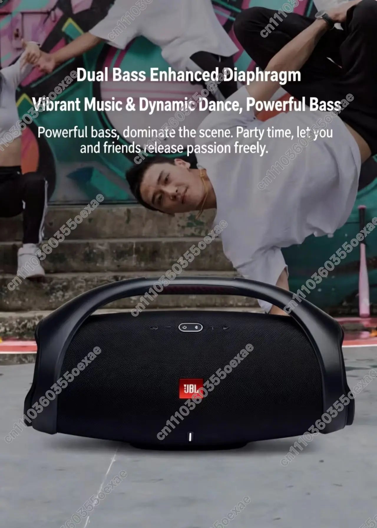 Parlante Bluetooth Portátil JBL Boombox 2 Ares II | IPX7 | Sonido Potente | Para Fiestas y Exterior