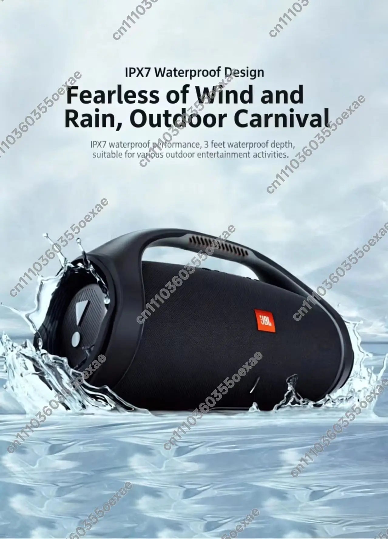 Parlante Bluetooth Portátil JBL Boombox 2 Ares II | IPX7 | Sonido Potente | Para Fiestas y Exterior